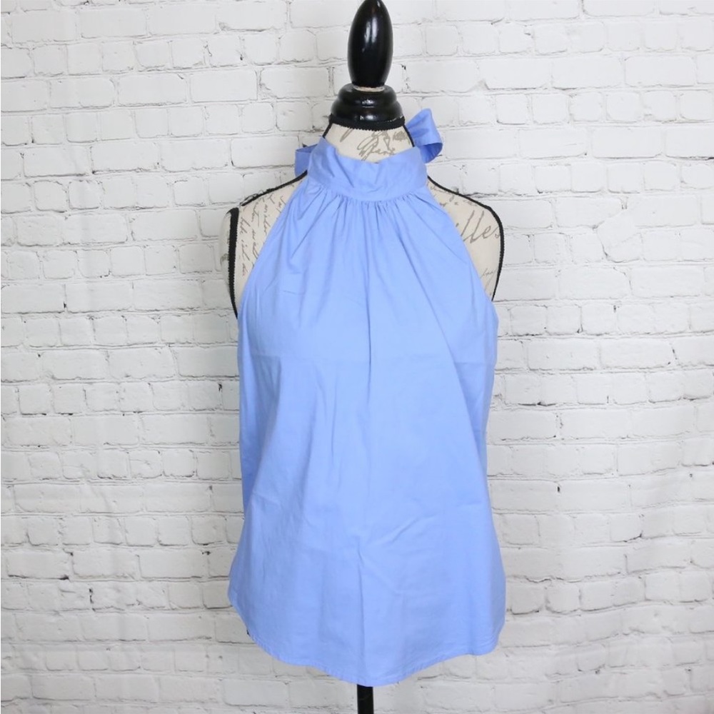 I crew oxford sleeveless shirt
